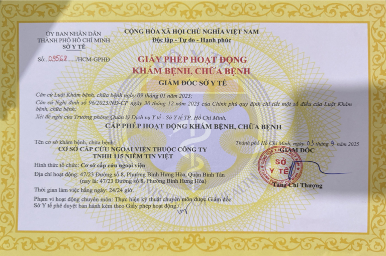 GIẤY PHÉP HOẠT ĐỘNG